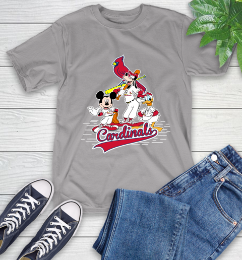 MLB St.Louis Cardinals Mickey Mouse Donald Duck Goofy Baseball T Shirt T-Shirt 6