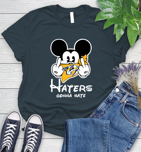NHL New Jersey Devils Haters Gonna Hate Mickey Mouse Disney Hockey T Shirt Women's T-Shirt 11
