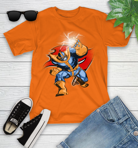 Tampa Bay Buccaneers NFL Football Thanos Avengers Infinity War Marvel Youth T-Shirt 9