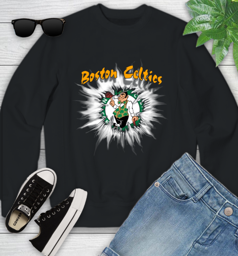 Boston Celtics NBA Basketball Rip Sports Youth Sweatshirt