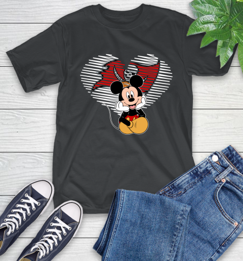 NFL Tampa Bay Buccaneers The Heart Mickey Mouse Disney Football T Shirt_000 T-Shirt