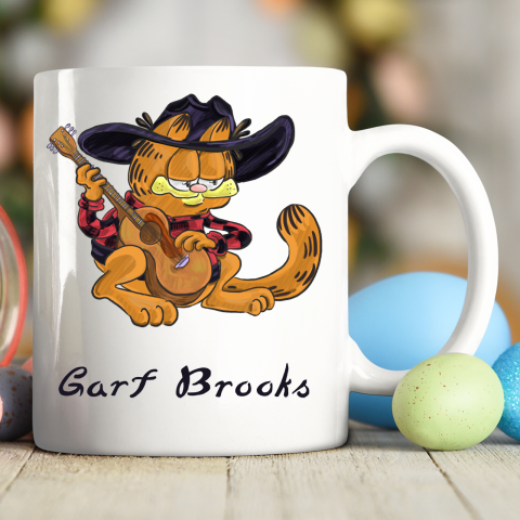 Garth Brools Shirt Garfield Mashup Garth Brooks  Garf Brooks Ceramic Mug 11oz