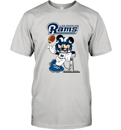 NFL Los Angeles Rams Mickey Mouse Disney Super Bowl Football T Shirt T ...