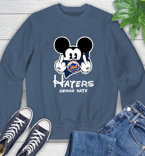 MLB New York Mets Haters Gonna Hate Mickey Mouse Disney Baseball T Shirt_000 Sweatshirt 8