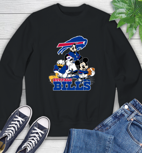 NFL Buffalo Bills Mickey Mouse Donald Duck Goofy Football Shirt Sweatshirt