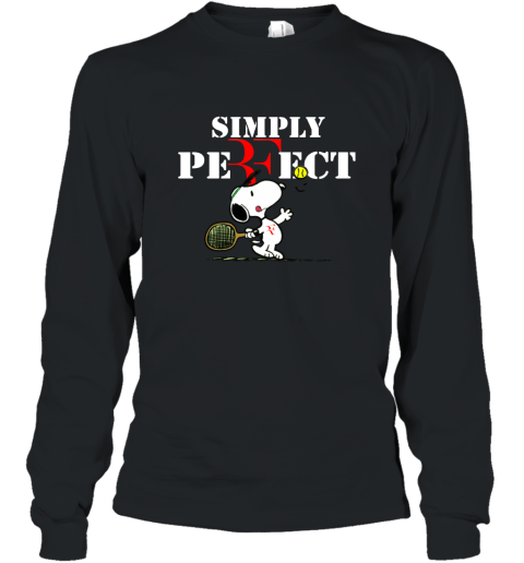 Roger Federer Snoopy Simply Perfect Shirt Long Sleeve