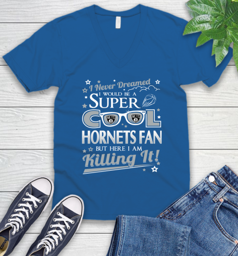 Brooklyn Nets NBA Basketball I Never Dreamed I Would Be Super Cool Fan V-Neck T-Shirt 5