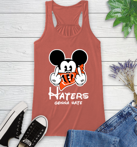 NFL Cincinnati Bengals Haters Gonna Hate Mickey Mouse Disney Football T Shirt_000 Racerback Tank 3