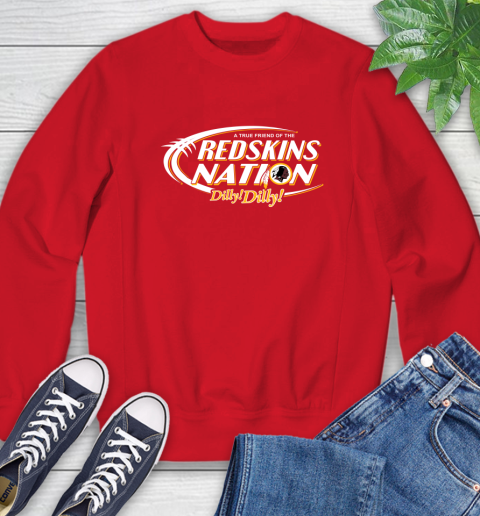 NFL A True Friend Of The Washington Redskins Dilly Dilly Football Sports Sweatshirt 10