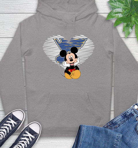 NHL St.Louis Blues The Heart Mickey Mouse Disney Hockey Hoodie 6
