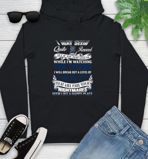 Detroit Tigers MLB Baseball Don't Mess With Me While I'm Watching My Team Youth Hoodie