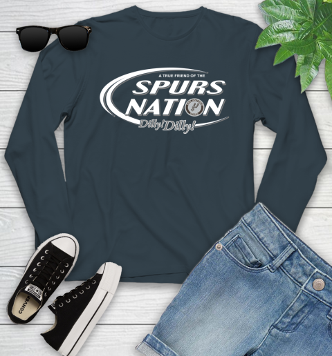 NBA A True Friend Of The San Antonio Spurs Dilly Dilly Basketball Sports Youth Long Sleeve 9