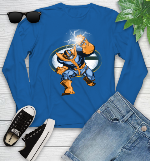 Green Bay Packers NFL Football Thanos Avengers Infinity War Marvel Youth Long Sleeve 10