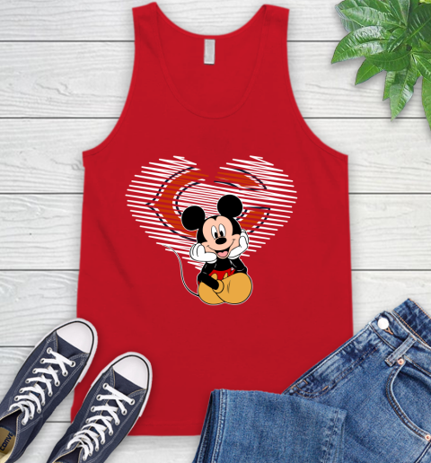 NFL Chicago Bears The Heart Mickey Mouse Disney Football T Shirt_000 Tank Top 5