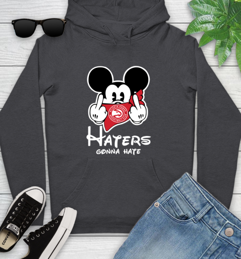 NBA Atlanta Hawks Haters Gonna Hate Mickey Mouse Disney Basketball T Shirt Youth Hoodie 8
