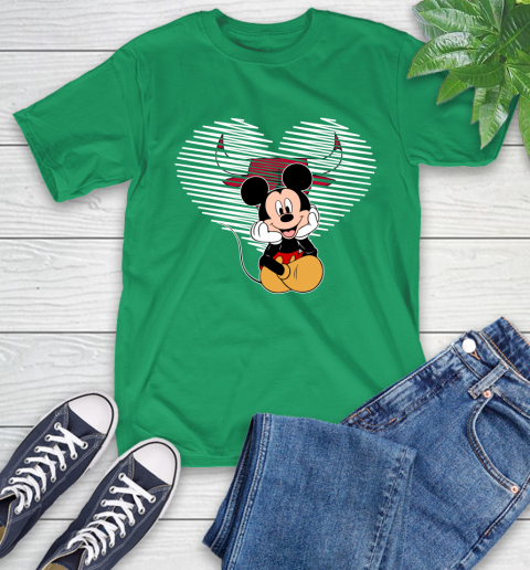 NBA Chicago Bulls The Heart Mickey Mouse Disney Basketball T-Shirt 7