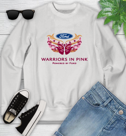 Ford cares warriors in pink Youth Sweatshirt
