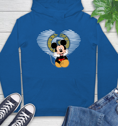 NBA Indiana Pacers The Heart Mickey Mouse Disney Basketball Hoodie 9