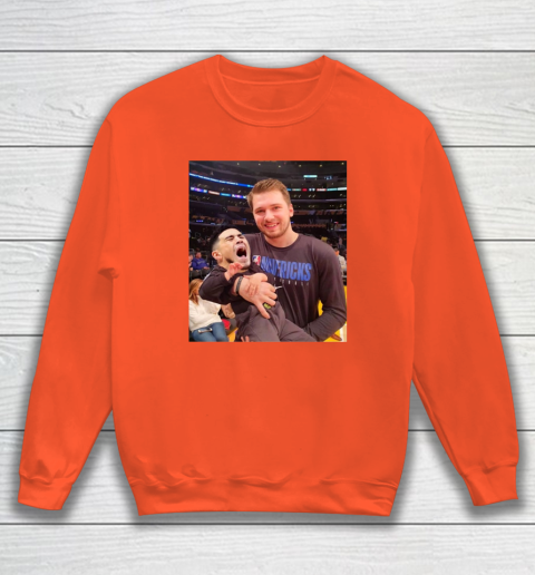 Luka Doncic Shirt Luka Doncic Holding Kevin Kno Baby Sweatshirt 2