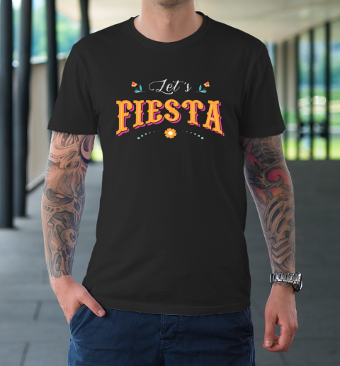 Cinco De Mayo Party Lets Fiesta Mexican Typography T-Shirt