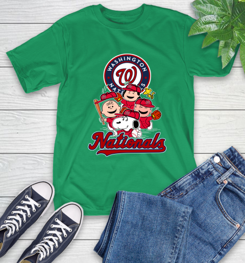 MLB Washington Nationals Snoopy Charlie Brown Woodstock The Peanuts Movie Baseball T Shirt_000 T-Shirt 7