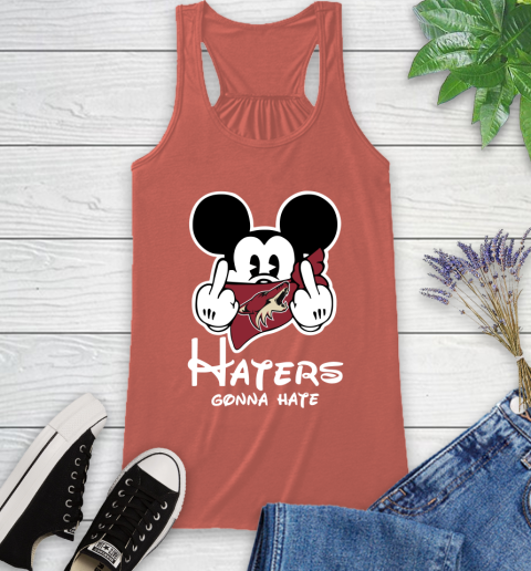 NHL Arizona Coyotes Haters Gonna Hate Mickey Mouse Disney Hockey T Shirt Racerback Tank 3
