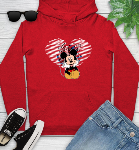 NBA Dallas Mavericks The Heart Mickey Mouse Disney Basketball Youth Hoodie 12