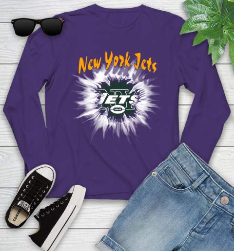 New York Jets NFL Football Adoring Fan Rip Sports Youth Long Sleeve 4