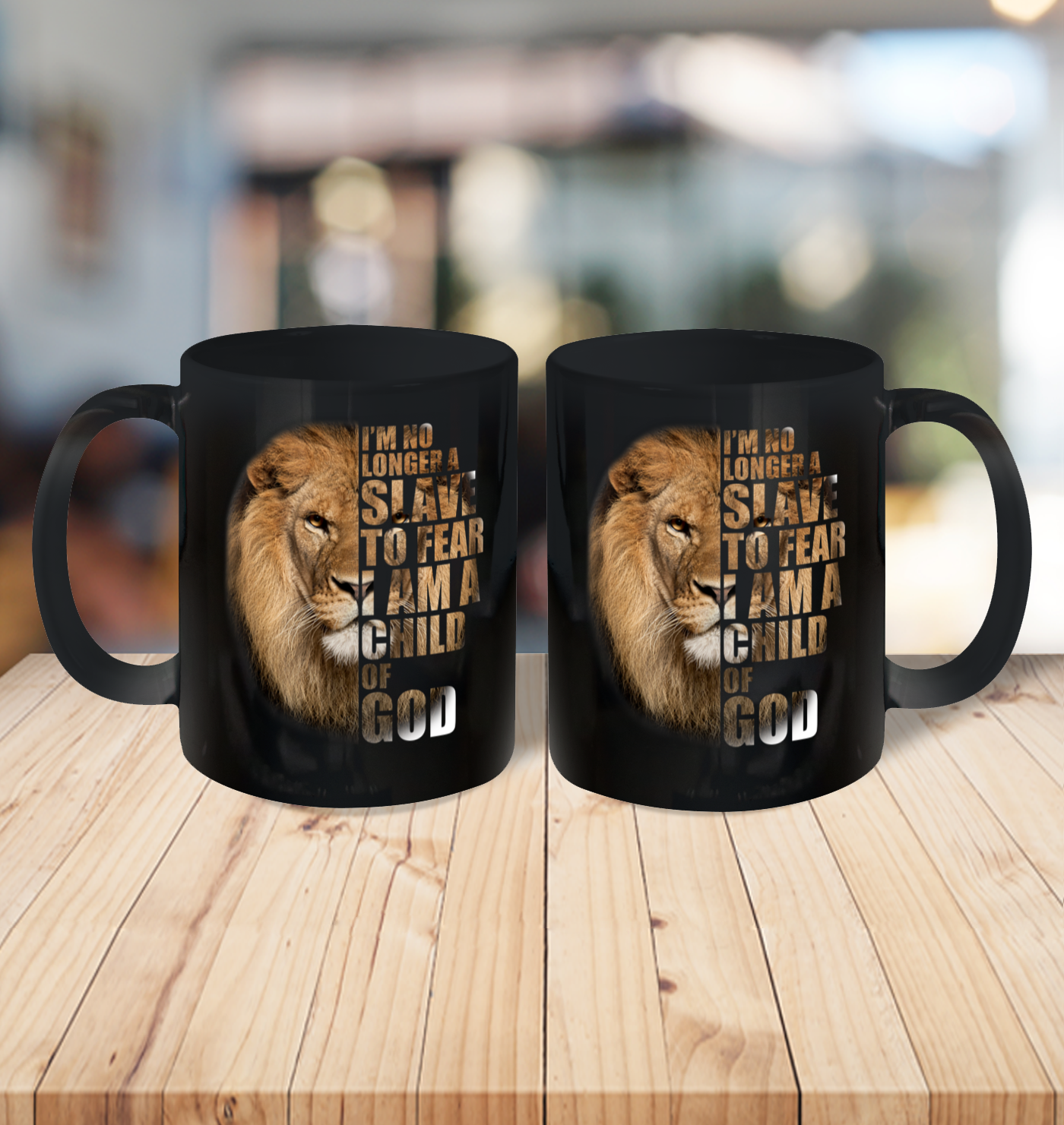 No Longer A Slave To Fear Child Of God Christian Ceramic Mug 11oz 3