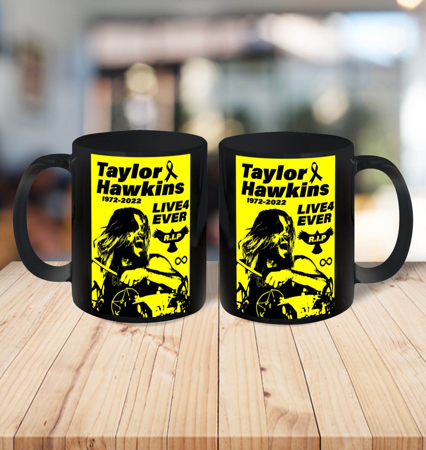 Taylor Hawkins Shirt RIP Foo Fighters Drummer 1972  2022 Ceramic Mug 15oz 3