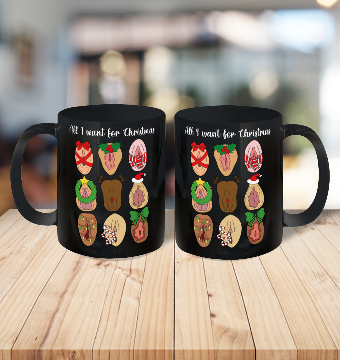 Ugly christmas mug top