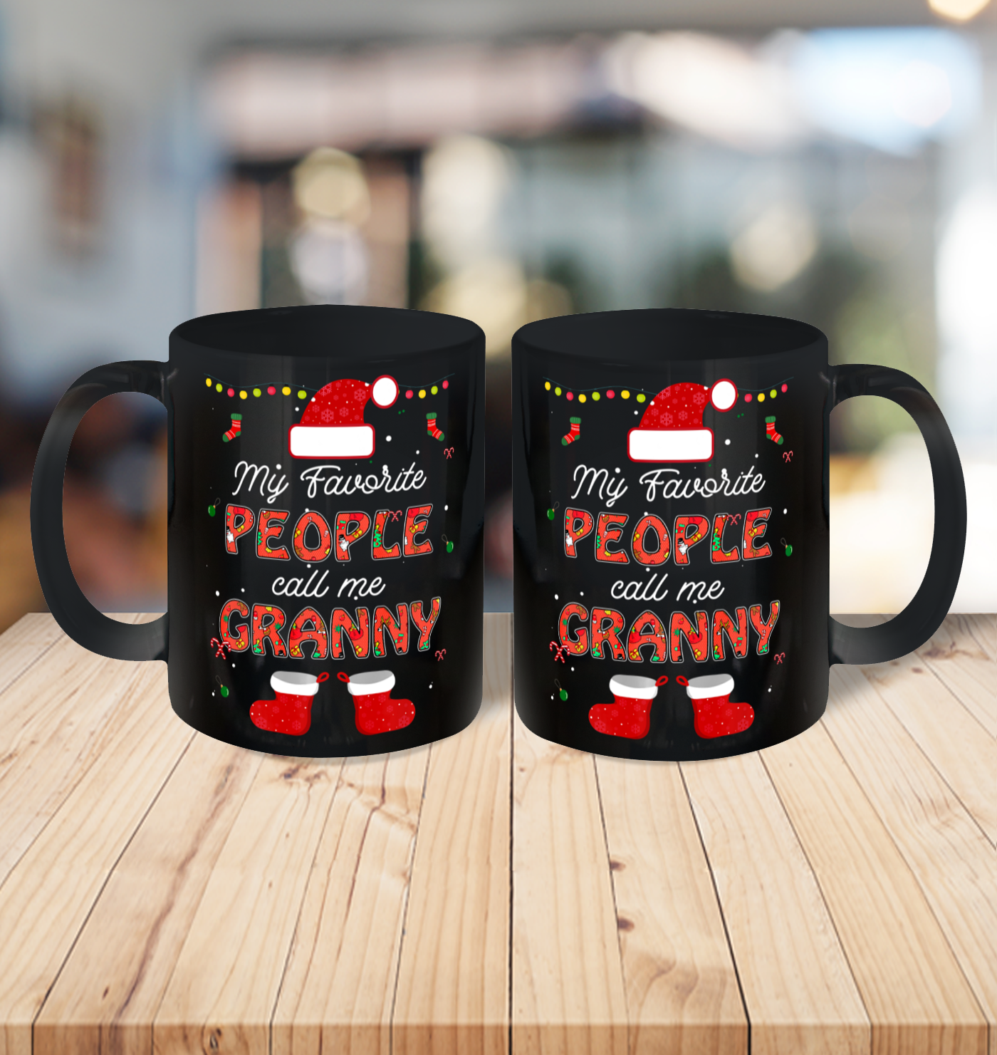 My Favorite People Call Me Granny Thanksgiving Christmas Ceramic Mug 11oz 3