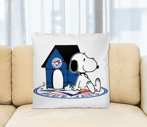 MLB Baseball Toronto Blue Jays Snoopy The Peanuts Movie Pillow Square Pillow