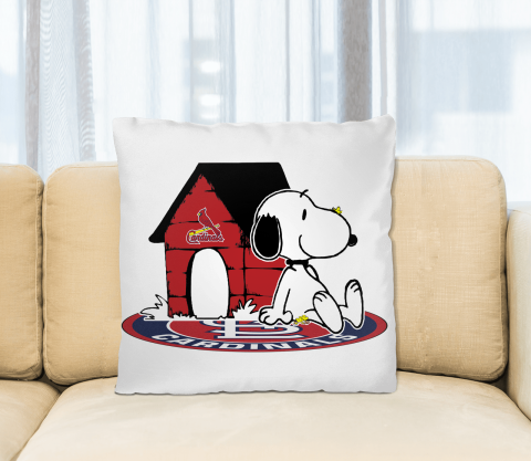 MLB Baseball St.Louis Cardinals Snoopy The Peanuts Movie Pillow Square Pillow