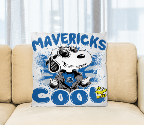 NBA Basketball Dallas Mavericks Cool Snoopy Pillow Square Pillow