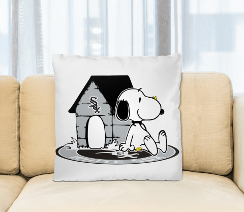 MLB Baseball Chicago White Sox Snoopy The Peanuts Movie Pillow Square Pillow