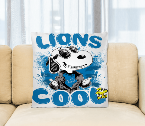 NFL Football Detroit Lions Cool Snoopy Pillow Square Pillow