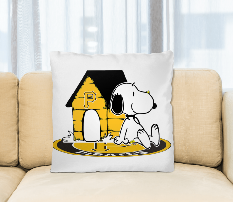 MLB Baseball Pittsburgh Pirates Snoopy The Peanuts Movie Pillow Square Pillow