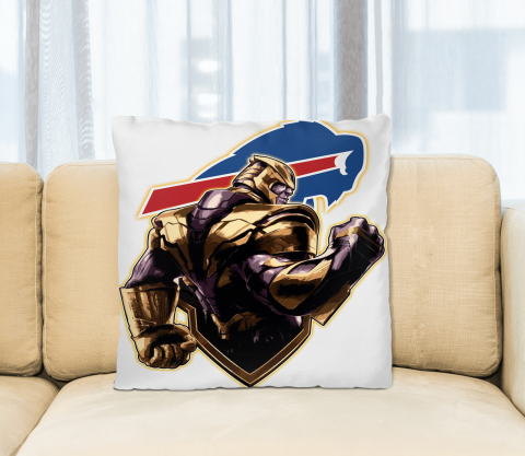 NFL Thanos Avengers Endgame Football Sports Buffalo Bills Pillow Square Pillow
