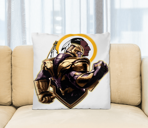 NFL Thanos Avengers Endgame Football Sports Washington Redskins Pillow Square Pillow
