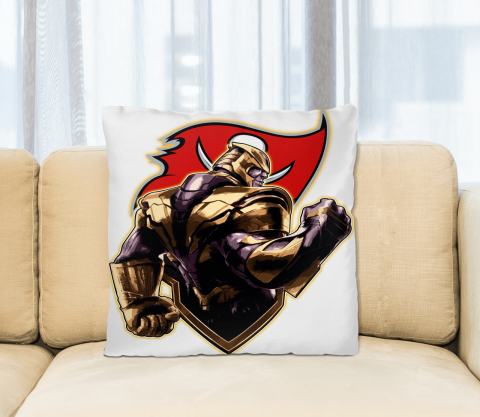 NFL Thanos Avengers Endgame Football Sports Tampa Bay Buccaneers Pillow Square Pillow