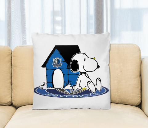 NBA Basketball Dallas Mavericks Snoopy The Peanuts Movie Pillow Square Pillow