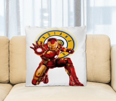 NBA Iron Man Marvel Comics Sports Basketball Indiana Pacers Square Pillow