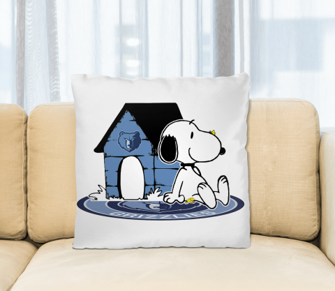 NBA Basketball Memphis Grizzlies Snoopy The Peanuts Movie Pillow Square Pillow