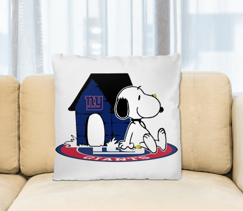 NFL Football New York Giants Snoopy The Peanuts Movie Pillow Square Pillow