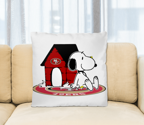 NFL Football San Francisco 49ers Snoopy The Peanuts Movie Pillow Square Pillow