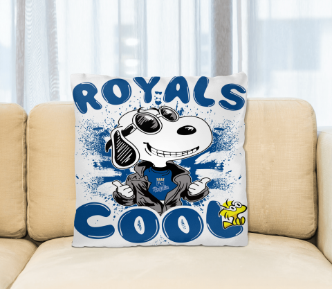 MLB Baseball Kansas City Royals Cool Snoopy Pillow Square Pillow
