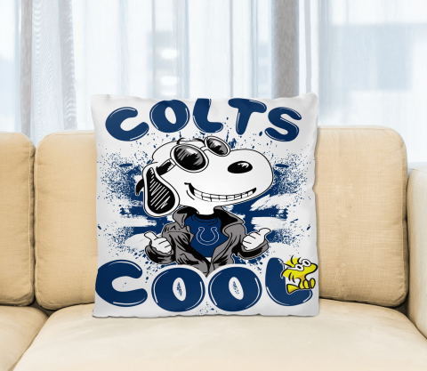 NFL Football Indianapolis Colts Cool Snoopy Pillow Square Pillow