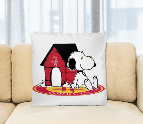 NBA Basketball Houston Rockets Snoopy The Peanuts Movie Pillow Square Pillow