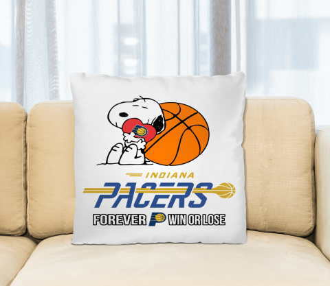 NBA The Peanuts Movie Snoopy Forever Win Or Lose Basketball Indiana Pacers Pillow Square Pillow